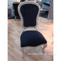 European classic solid wood chair, antique solid wood and fabric chair